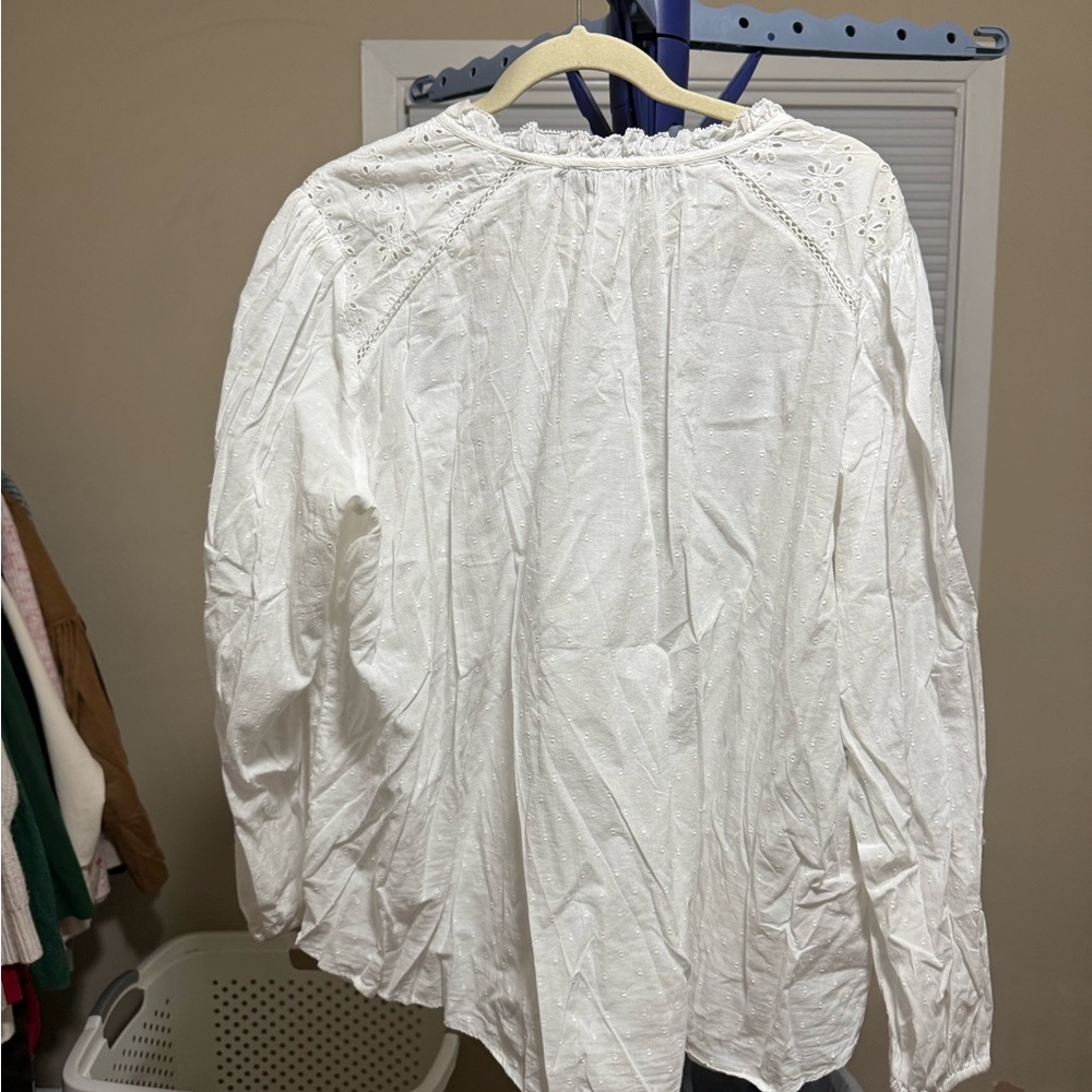 Loft Plus Size 22- Elegant White Women's Top - Picture 2 of 7
